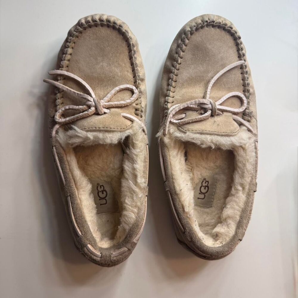 Ugg Women's Tan and Cream Slippers